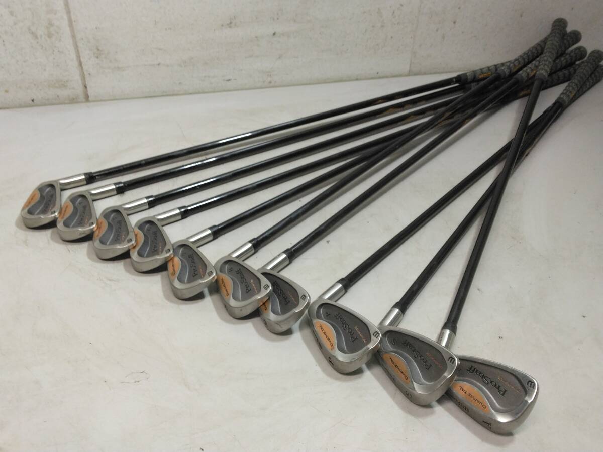 ☆大坂発 引取希望 Wilson Prostaff PERFORMANCE アイアンセット 3～9/S/A/P 10本！140サイズ発送