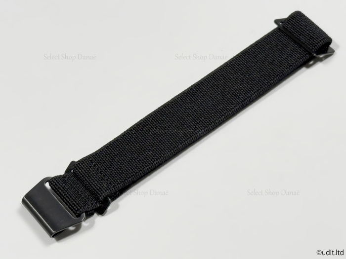 ラグ幅22mm 21mm MARINE-NATIONALE フランス海軍 MNストラップ ブラック ブラック尾錠 腕時計ベルト ナイロンベルト NATO