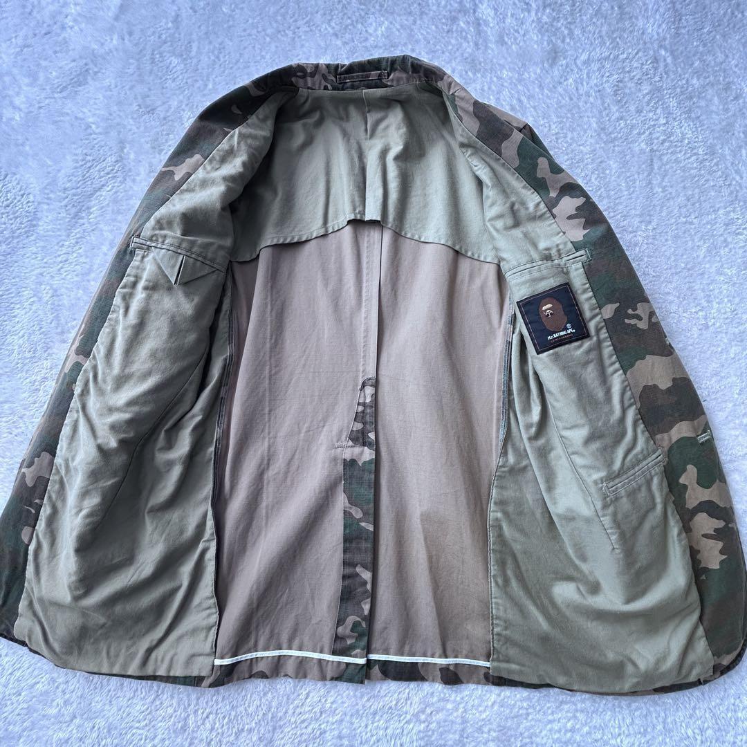 Yahoo!オークション - 美品Mr.BATHING APE 迷彩テーラード Yahoo!オークション - 美品Mr.BATHING APE 迷彩テーラード