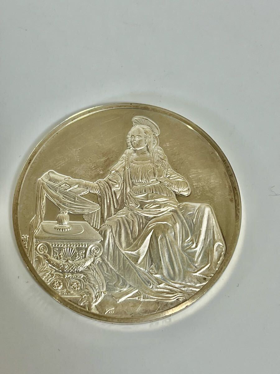 1円スタート】【中古品】フランスメダル レオナルドダヴィンチ 1円スタート】【中古品】フランスメダル レオナルドダヴィンチ
