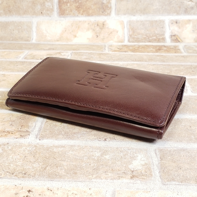 ヒロフ HIROFU レザー 二折財布 イタリア製 ダークブラウン - 二 ヒロフ HIROFU レザー 二折財布 イタリア製 ダークブラウン - 二