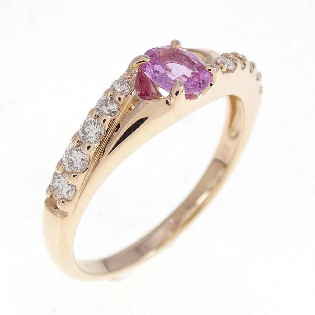 K18PG サファイヤ リング 0.34CT