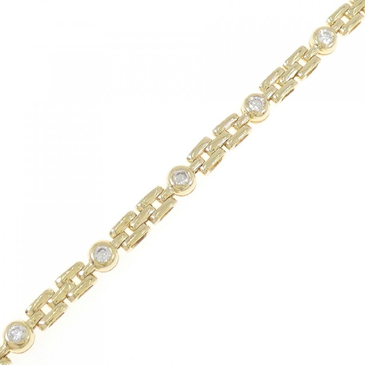 K18YG ダイヤモンド ブレスレット 0.77CT