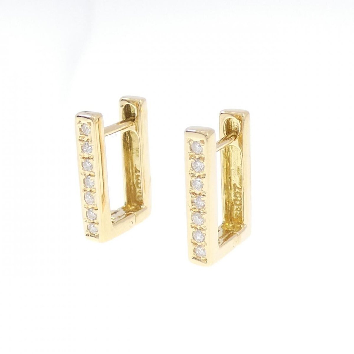 K18YG ダイヤモンド ピアス 0.14CT
