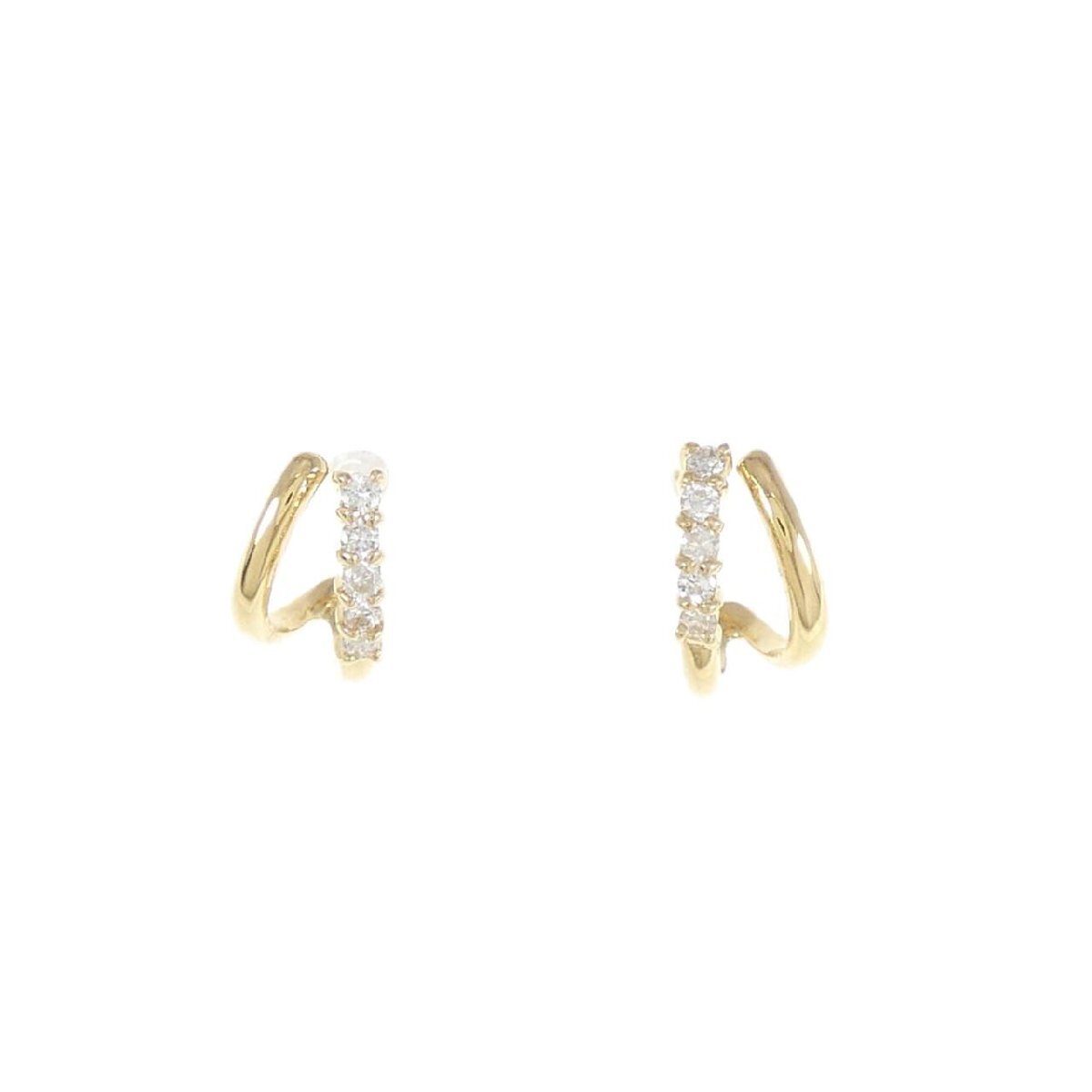 K18YG ダイヤモンド ピアス 0.14CT