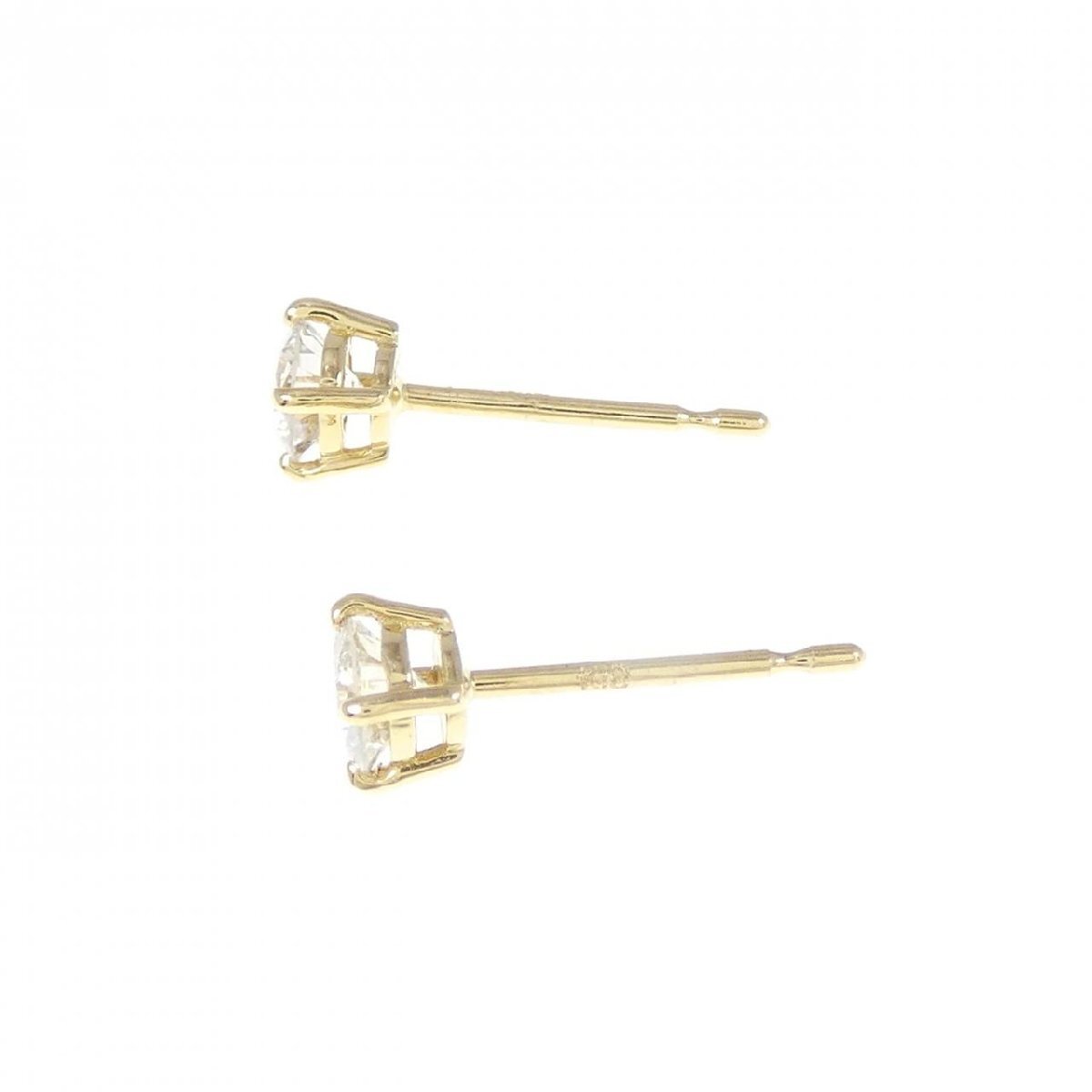 【リメイク】K18YG/ST ダイヤモンド ピアス 0.239CT 0.245CT H VS1 Good
