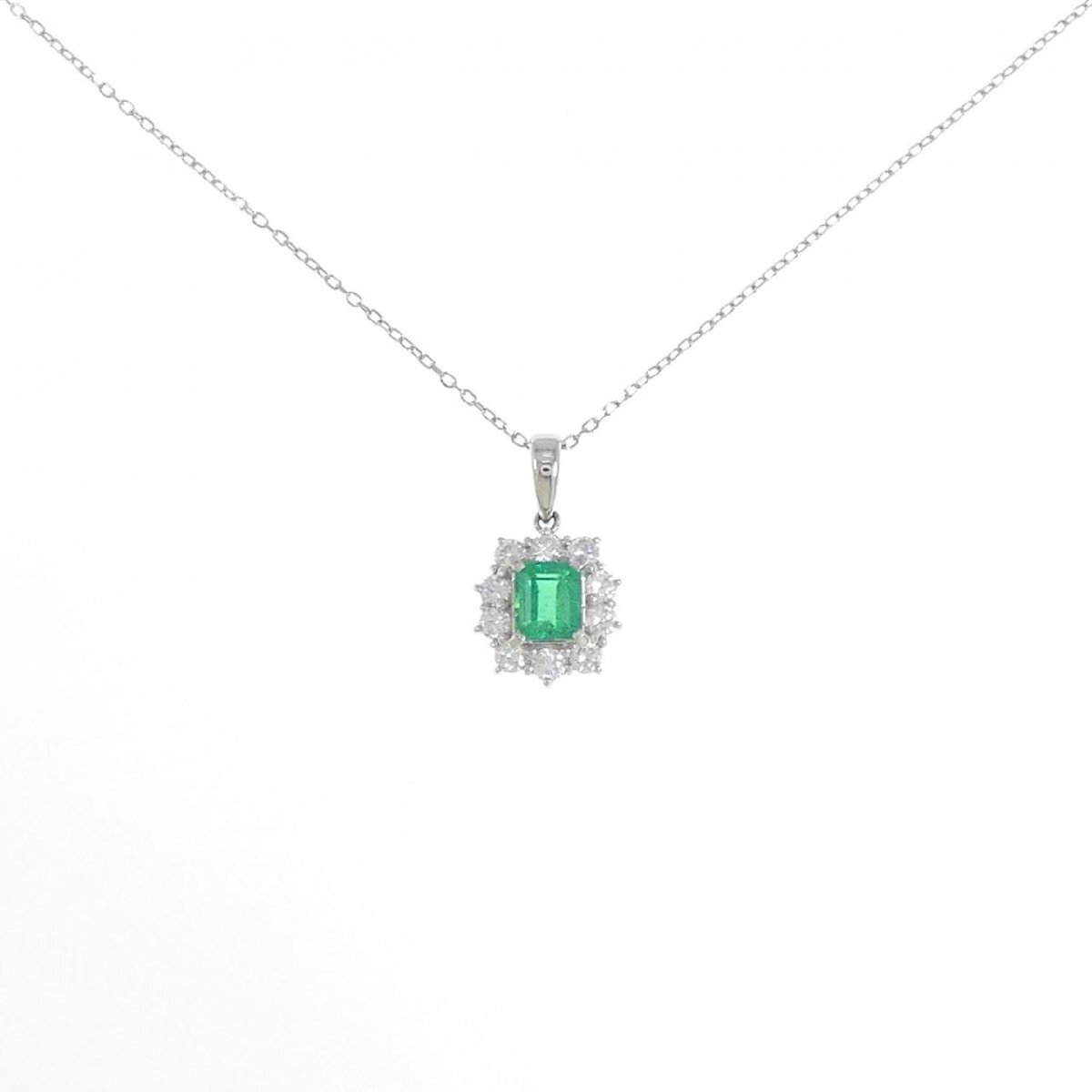 PT エメラルド ネックレス 0.76CT