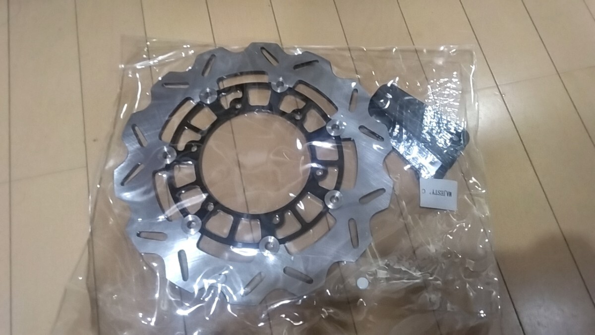 マジェスティ250 SG03J型用 社外ビックローター新品 サポート付き マジェスティ250 SG03J型用 社外ビックローター新品 サポート
