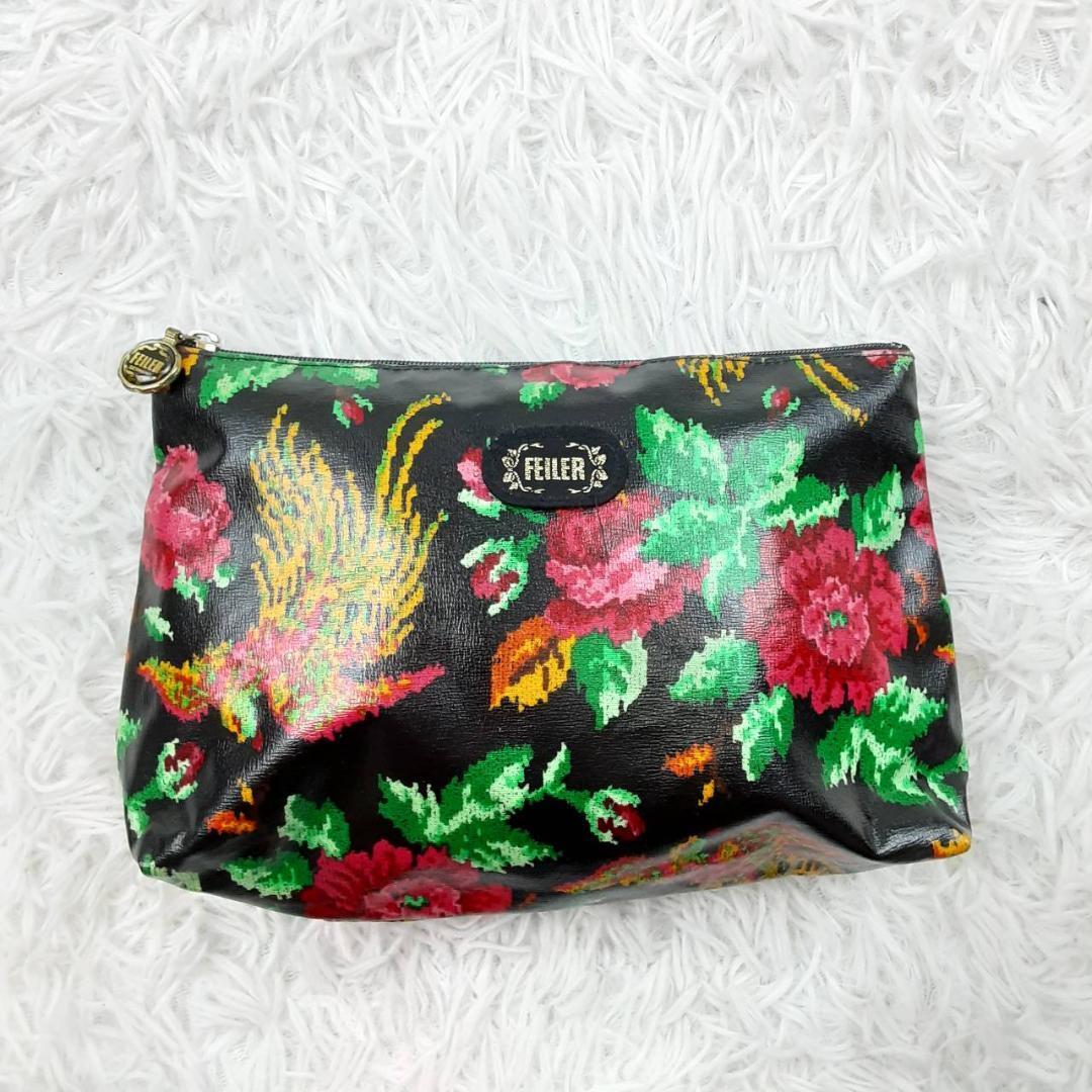 【新品•タグ付き】FEILER 多色花柄トートバッグ、ミニタオル3枚セット 美品 FEILER フェイラー 3点セット トートバッグ ミニバッグ 花