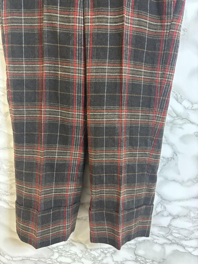 9a2287ミキミアリ【S】タータンチェック　ショートパンツ　ルーマニア製_画像4
