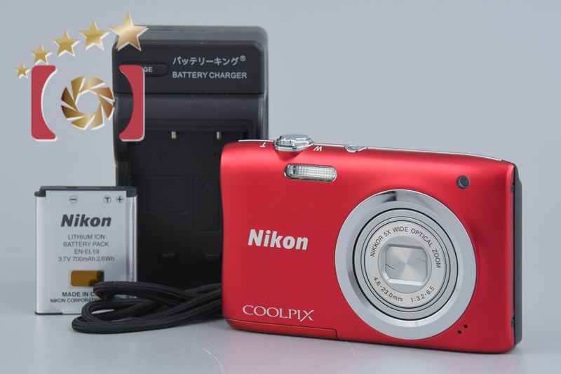 【中古】Nikon ニコン COOLPIX A100 レッド コンパクトデジタルカメラ ニコン