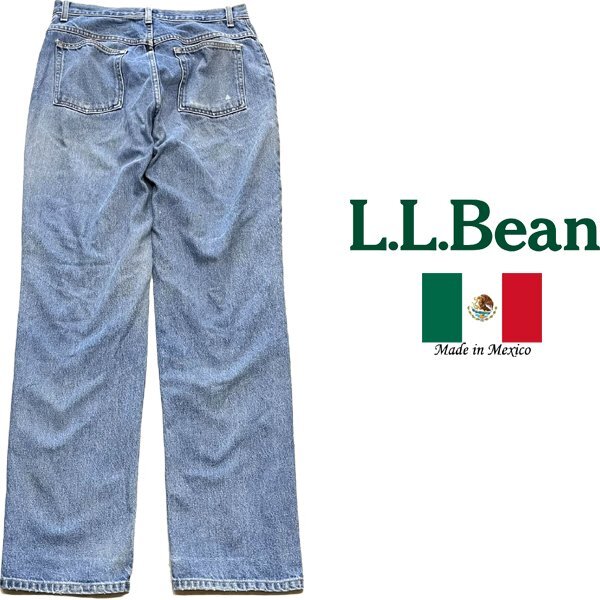 1點(diǎn)物◆メキシコ制エルエルビーンLL Beanジーンズ古著14メンズレディースOKアメカジ90sストリート/デニムパンツUSアウトドアブランド348368
