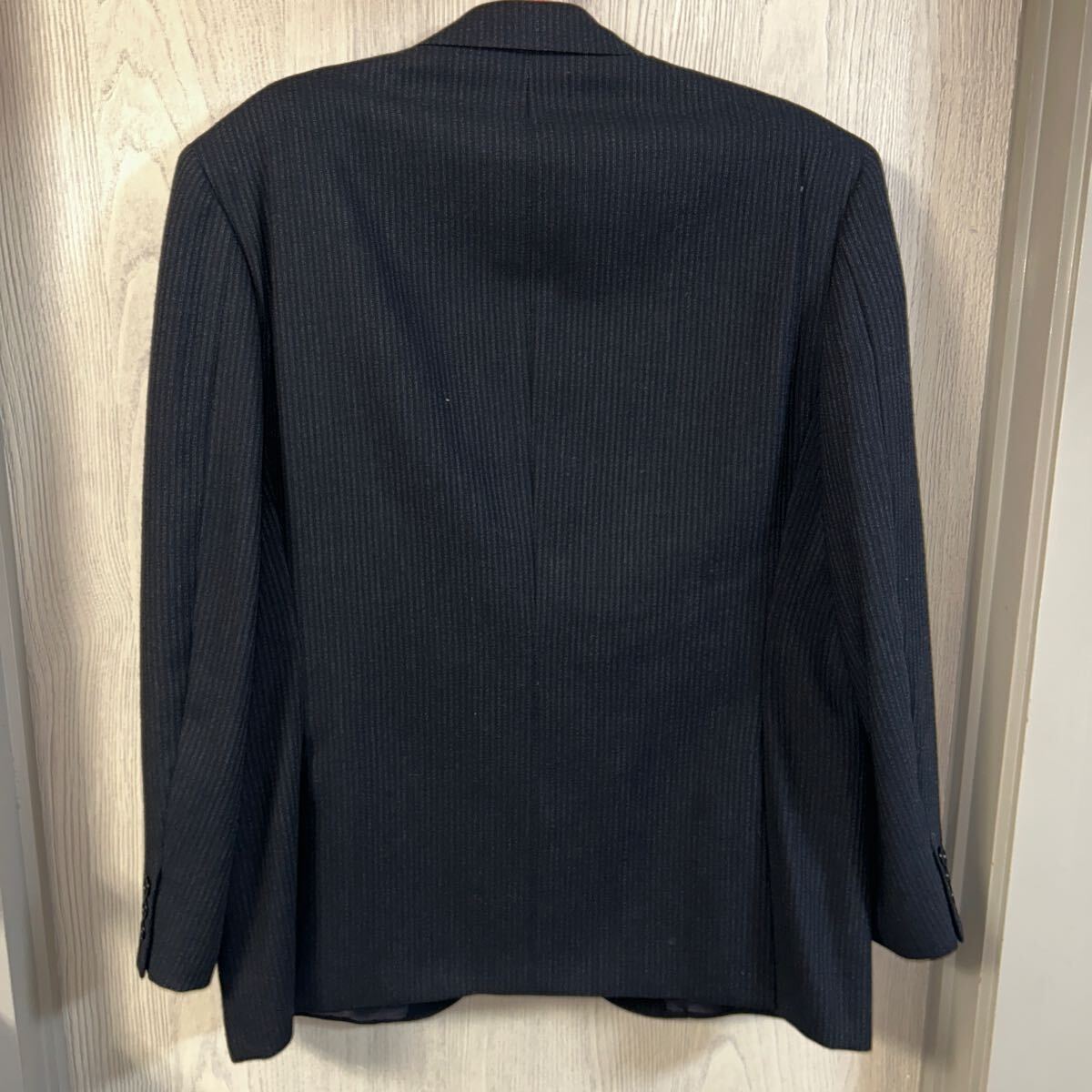 イヴサンローラン テーラードジャケット ヴィンテージ ブラック L相當(dāng) ジャケット ストライプ グレー 長(zhǎng)袖 オンワード樫山