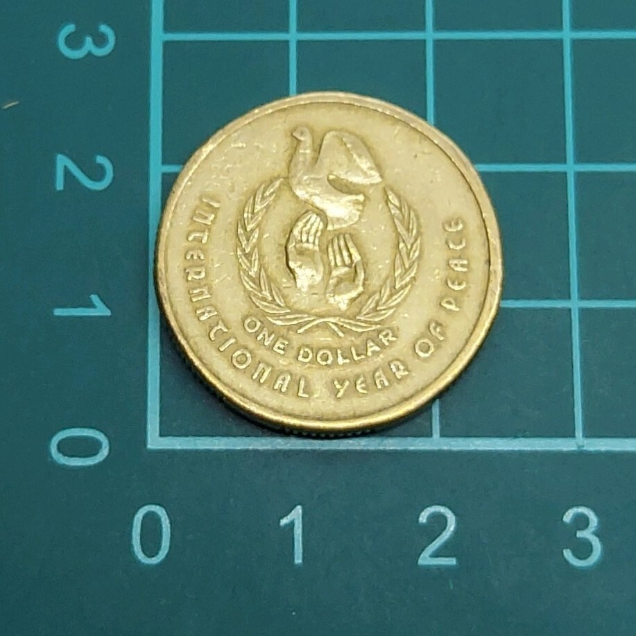 オーストラリア　1ドルコイン　記念硬貨　1986年　エリザベス2世