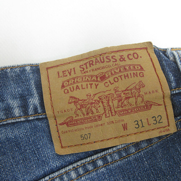 Q■1995年 日本制■リーバイス507/LEVI’S 507‐02 ストレートデニムパンツ【W(wǎng)31 L32】MENS/38【中古】