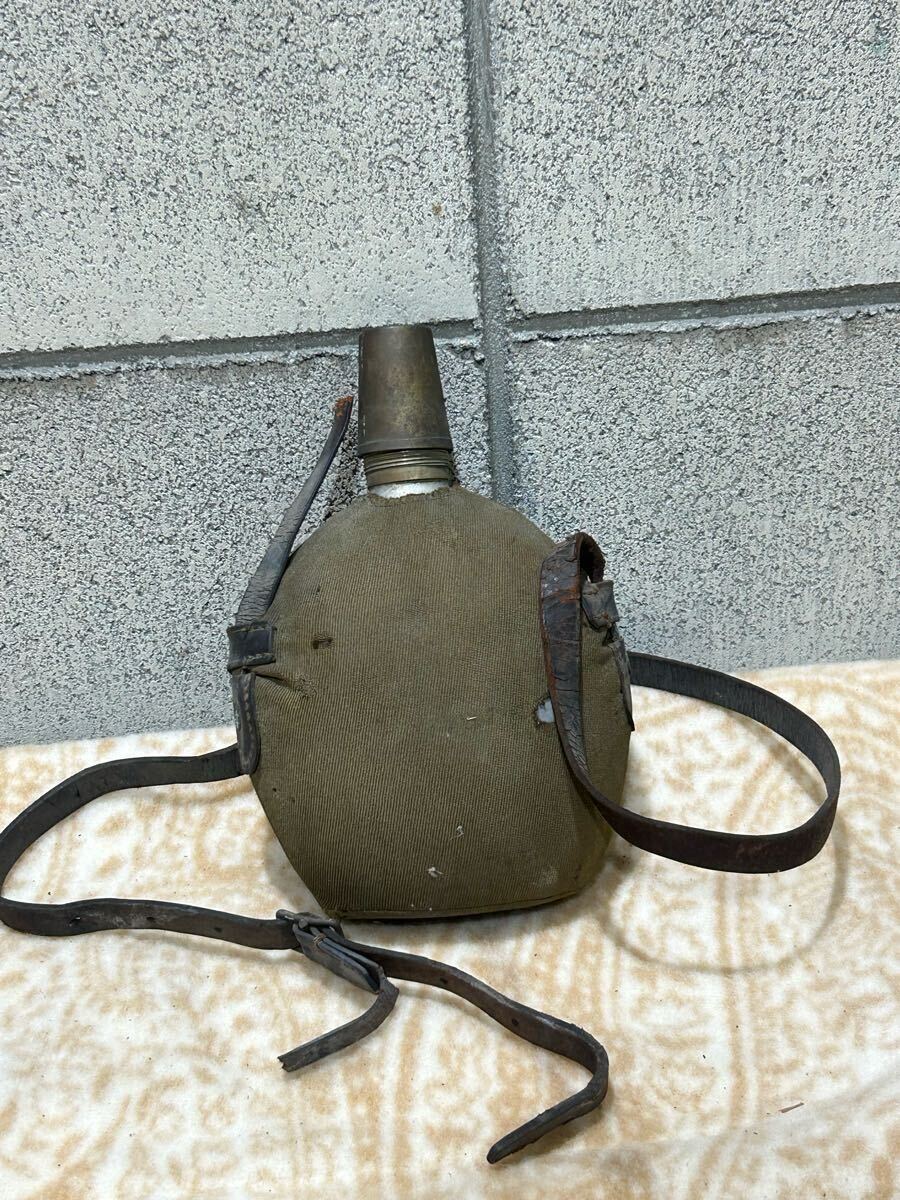 日本のアンティーク 旧日本軍 陸軍将校用 水筒 当時物