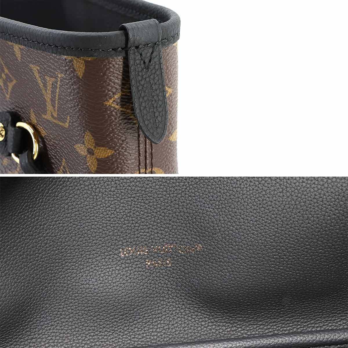 未使用 展示品 ルイ ヴィトン LOUIS VUITTON モノグラム ネヴァーフル インサイドアウト MM トート バッグ ノワール M11946 RFID 90265839