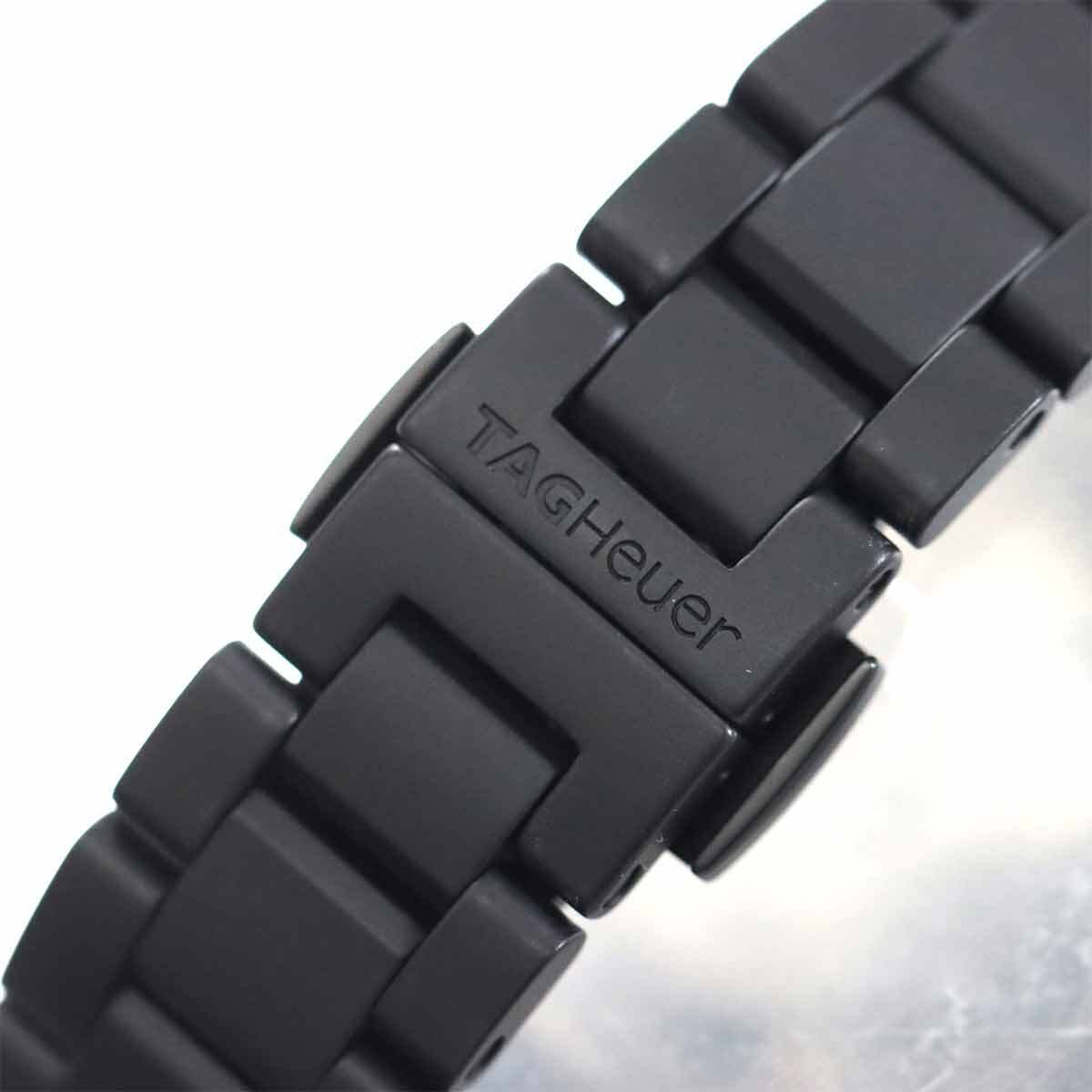 タグホイヤー TAG Heuer アクアレーサー WAY1321 ボーイズ 腕時計 デイト ブラック YG イエローゴールド クォーツ Aqua Racer 90268732_画像7