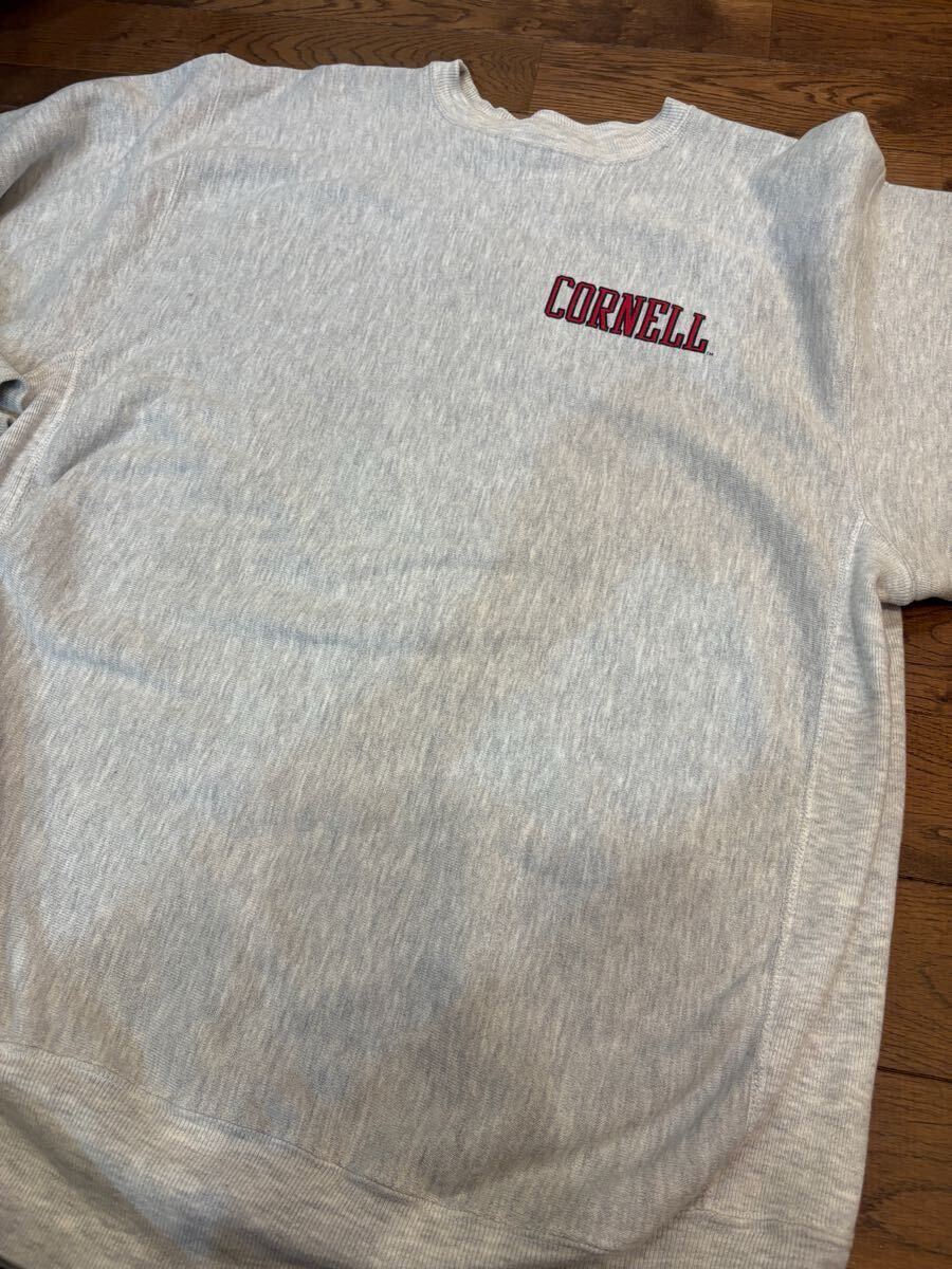 【希少】 Champion REVERSE WEAVE サイズXXL メンズ　チャンピオン　リバースウィーブ　CORNELL コーネル大学　90s 両面プリント　刺繍タグ_画像6