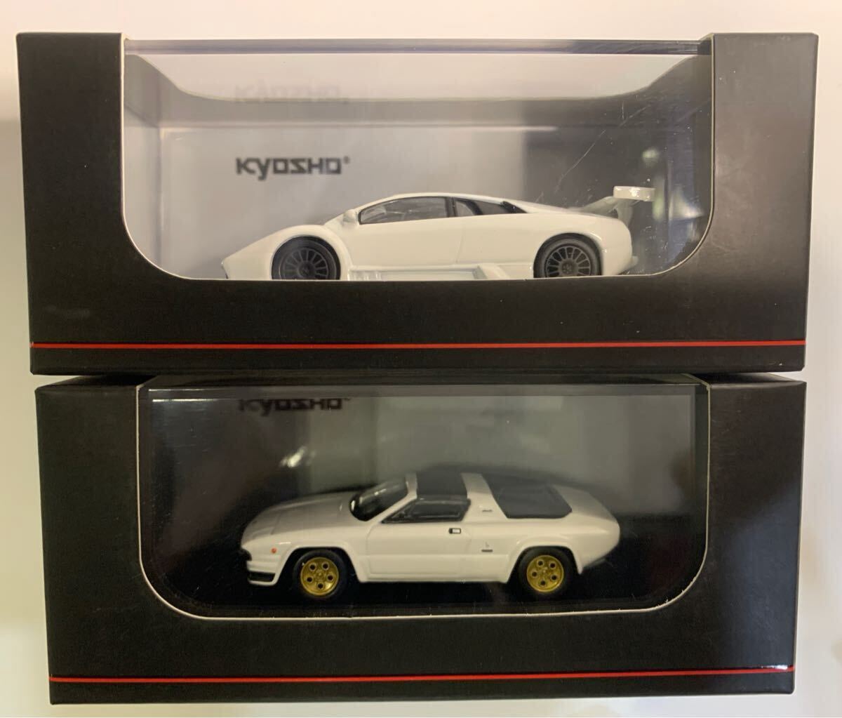 京商　ビーズコレクション？　1/64 ランボルギーニ　☆シルエット　ホワイト　☆ムルシエラゴ　R-GT ホワイト　2點(diǎn)