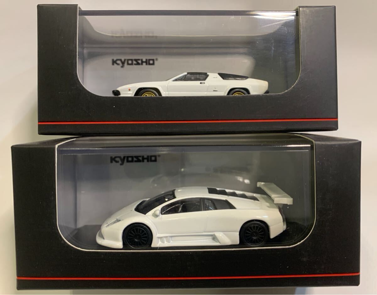 京商　ビーズコレクション？　1/64 ランボルギーニ　☆シルエット　ホワイト　☆ムルシエラゴ　R-GT ホワイト　2點(diǎn)