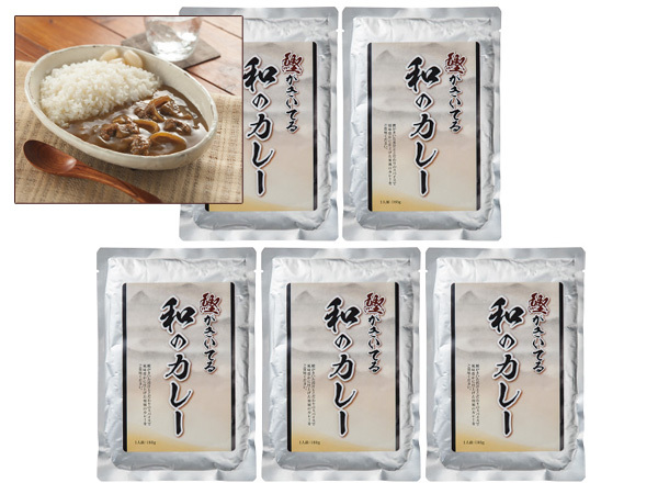 鰹がきいてる和のカレー 5食 鰹がきいてる和のカレー180g×5 レトルト DS-25 内祝い お祝い 返礼品 贈答 進物 ギフトプレゼント 税率8％