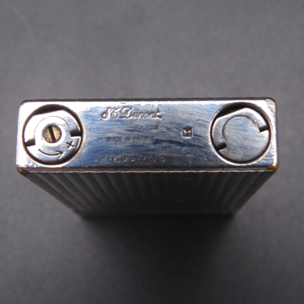 著火確認(rèn)済み S.T Dupont エス?テー?デュポン ライン2 ガスライター シルバー