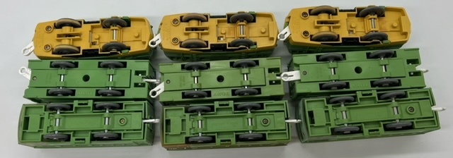 S7145☆ TOMY トミープラレール プラレール EF58 つばめ 3両編成 ３つセット 電車 動力車 鉄道模型 おもちゃ_画像7