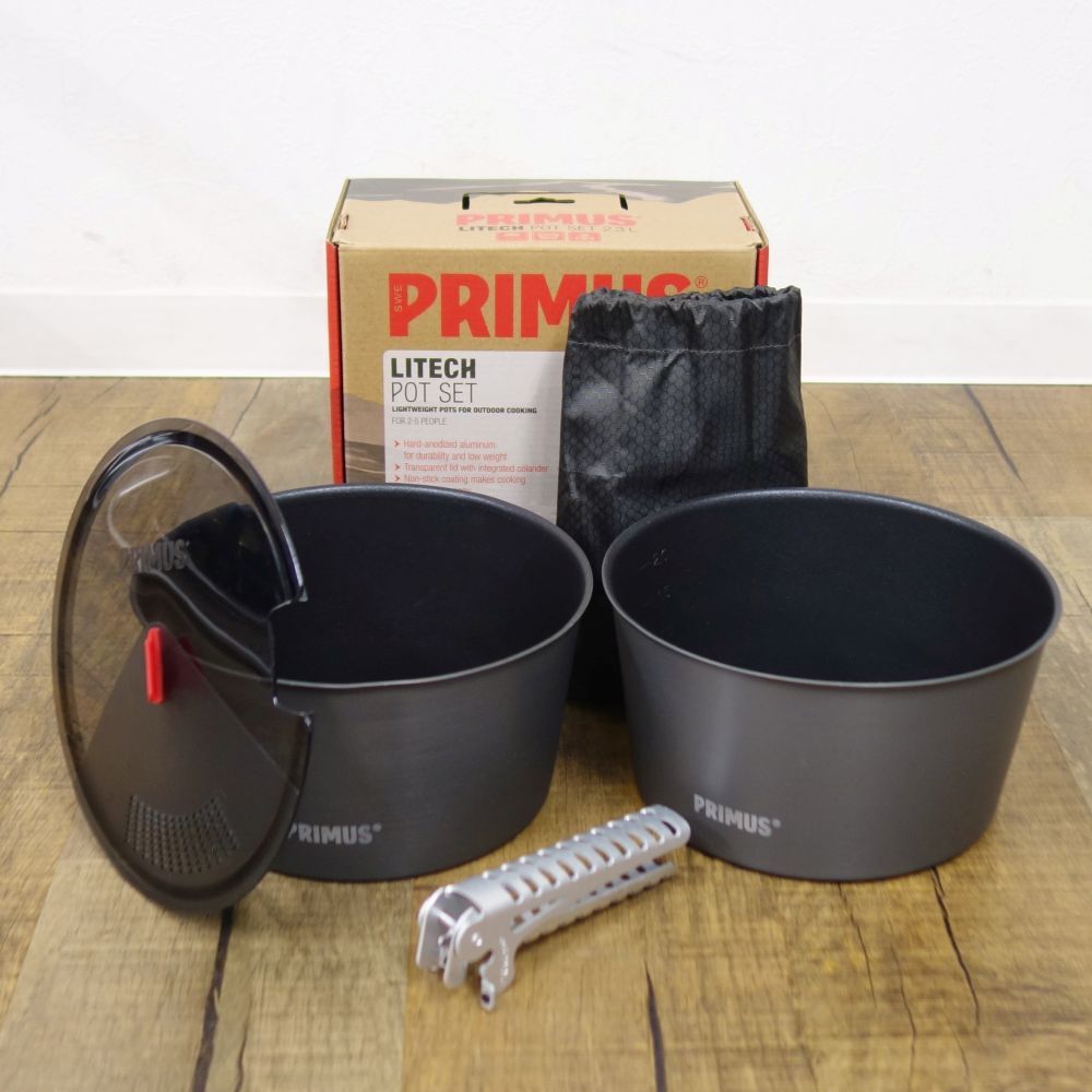 超美品 美品 ce02mt-rk26y07999 アウトドア 登山 キャンプ 調理器具 鍋 クッカー P-740320 2.3L ポットセット ライテック PRIMUS プリムス クッカー