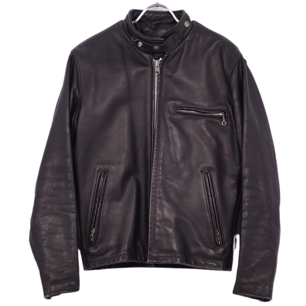 美品 ショット Schott ジャケット 641SP レザージャケット ライダース ライナー付き アウター メンズ 36(S相當(dāng))ブラック ce01ob-rm10e28741