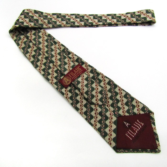  Prima Classe бренд галстук полоса рисунок точка panel рисунок шелк Италия производства PO мужской хаки PRIMA CLASSE