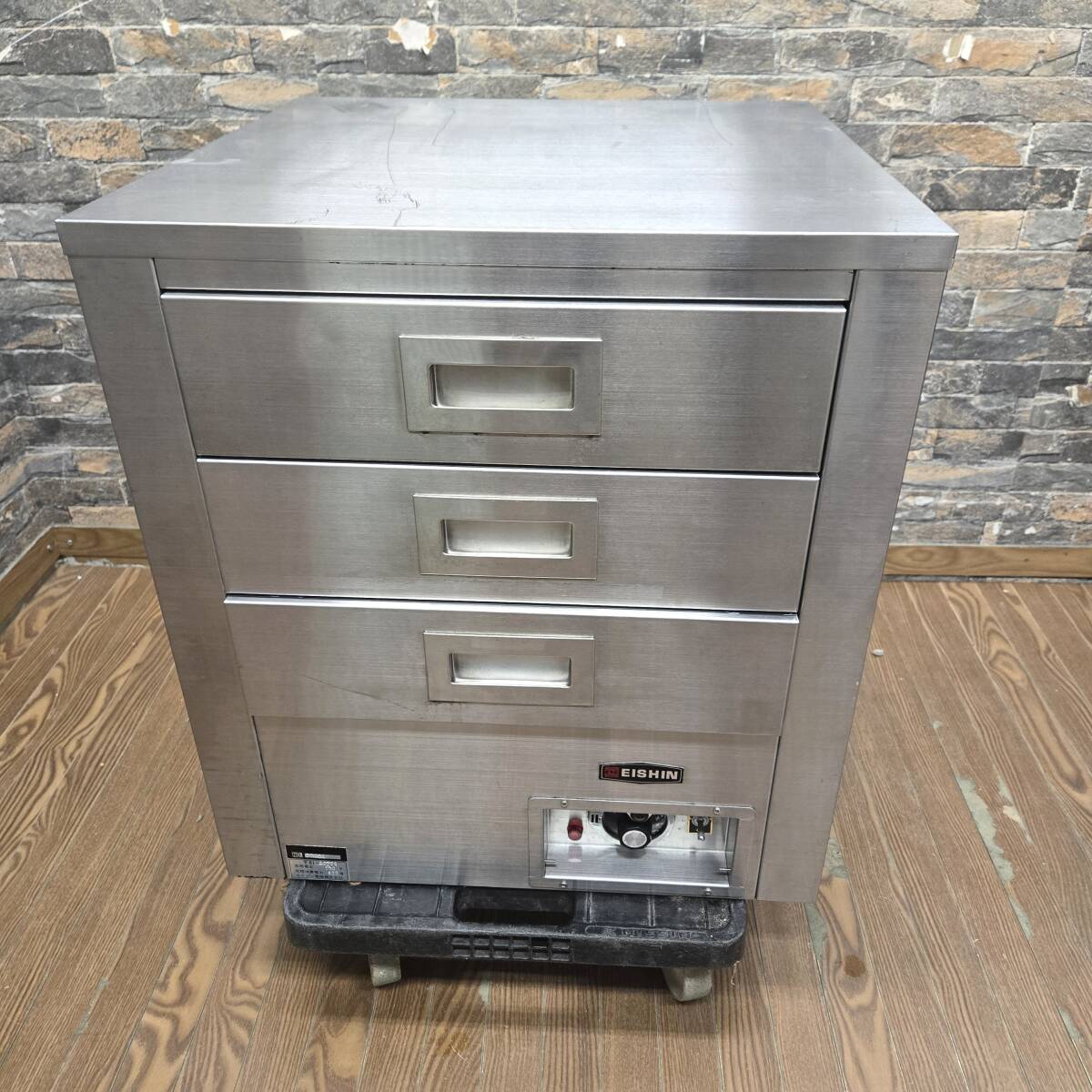 ◆◇5b026 エイシン カップウォーマー CW-30 100Ｖ W500×D500×H550 電気式 保溫庫 3段 業(yè)務(wù)用 動作保証品?◇◆