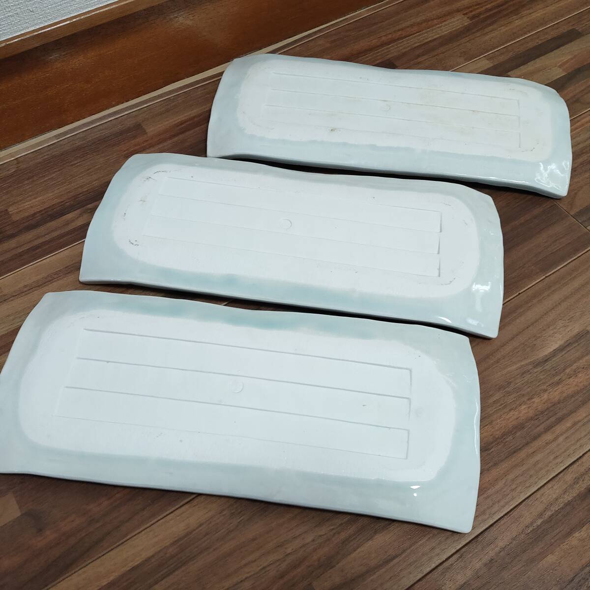 【 未使用 保管品 】受注生産品 業務用 長皿 ３枚セット_画像4