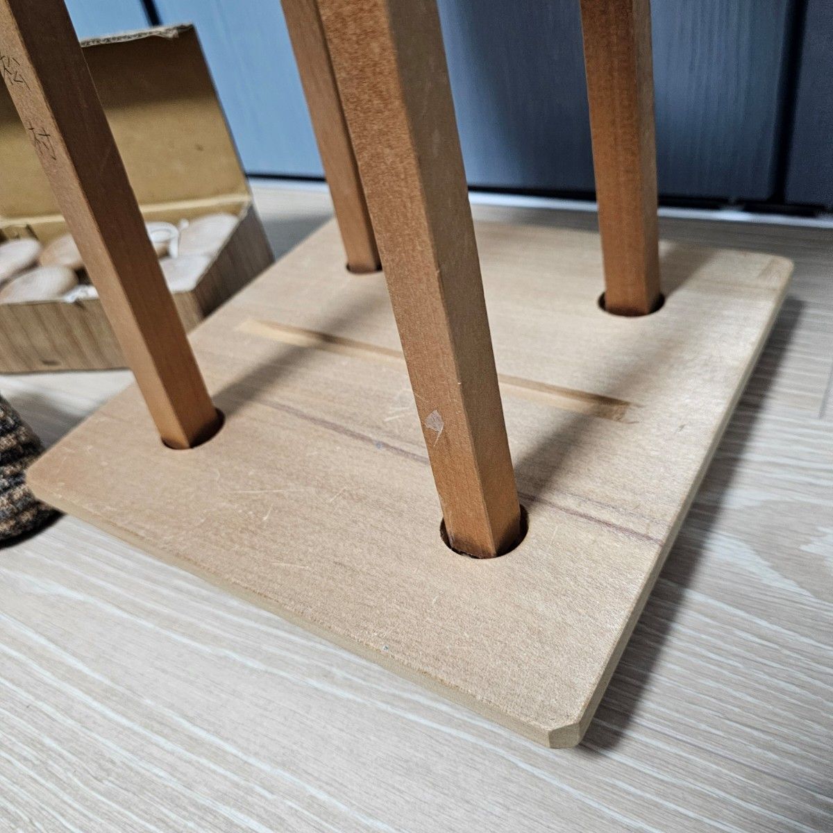 組紐台 丸台 糸玉 おもり12枚セット 木製 アンティーク 昭和レトロ_画像5