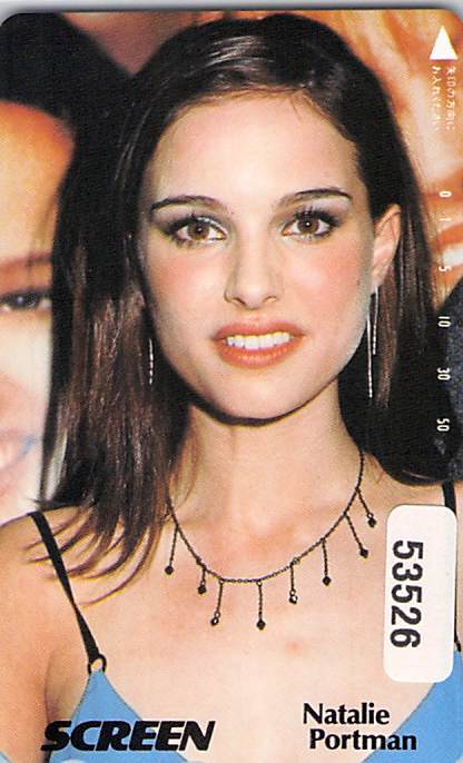 ５３５２６★Natalie Portman　スクリーン　テレカ★_画像1