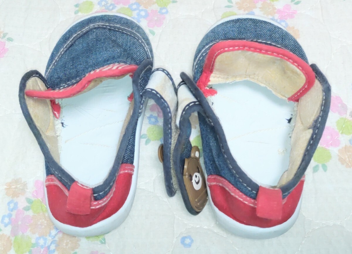 內(nèi)側(cè)、変色あり、しっかり洗濯しました