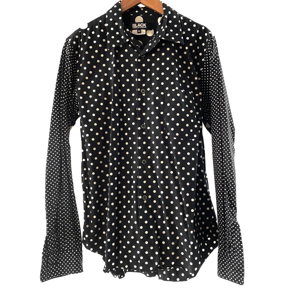 Comme des Garcon BLACK Long Sleeve Shirts Dot コムデギャルソン ブラック 長(zhǎng)袖シャツ ドット柄