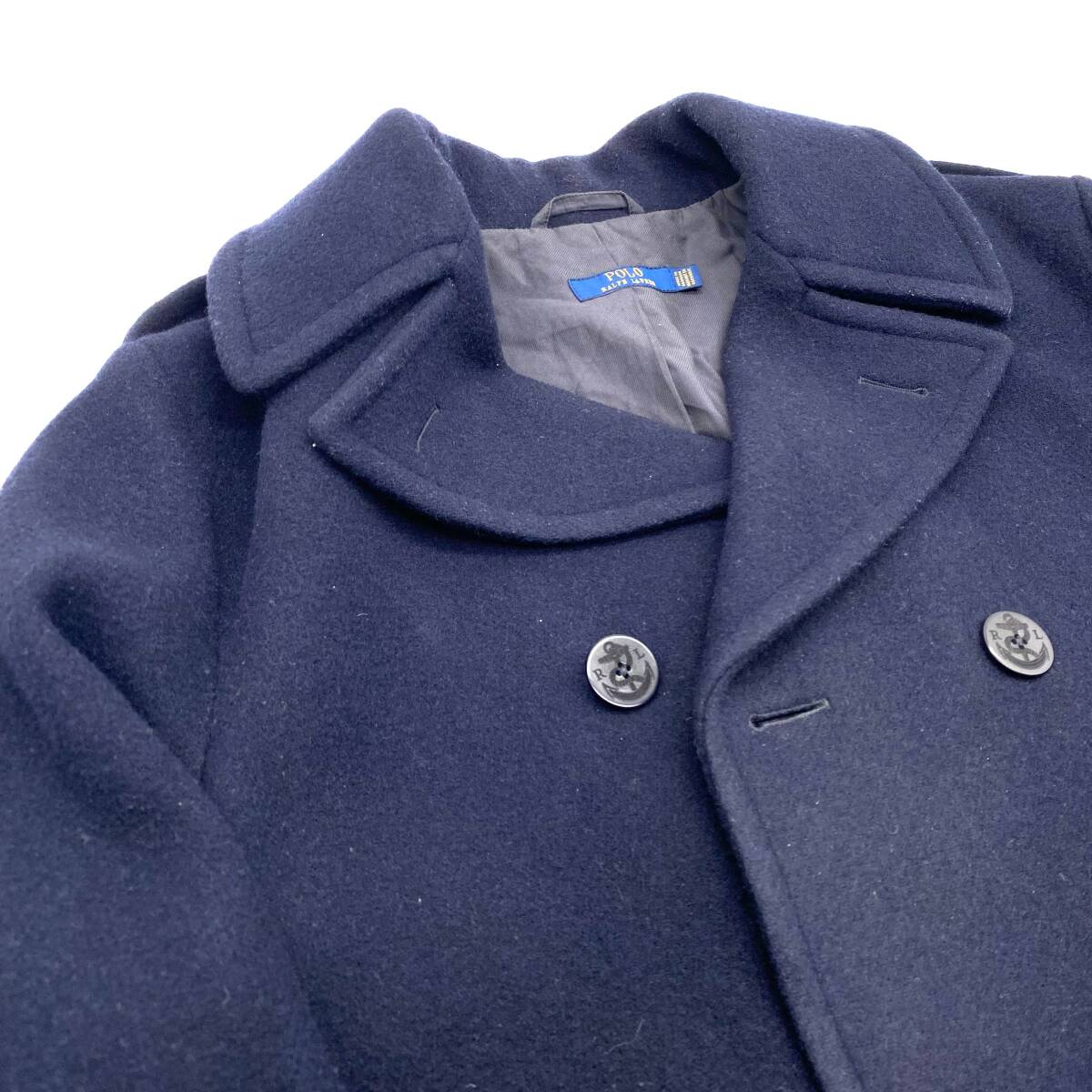 Polo Ralph Lauren Wool Pea Coat Navy / ポロラルフローレン ウール ピーコート ネイビー_画像3