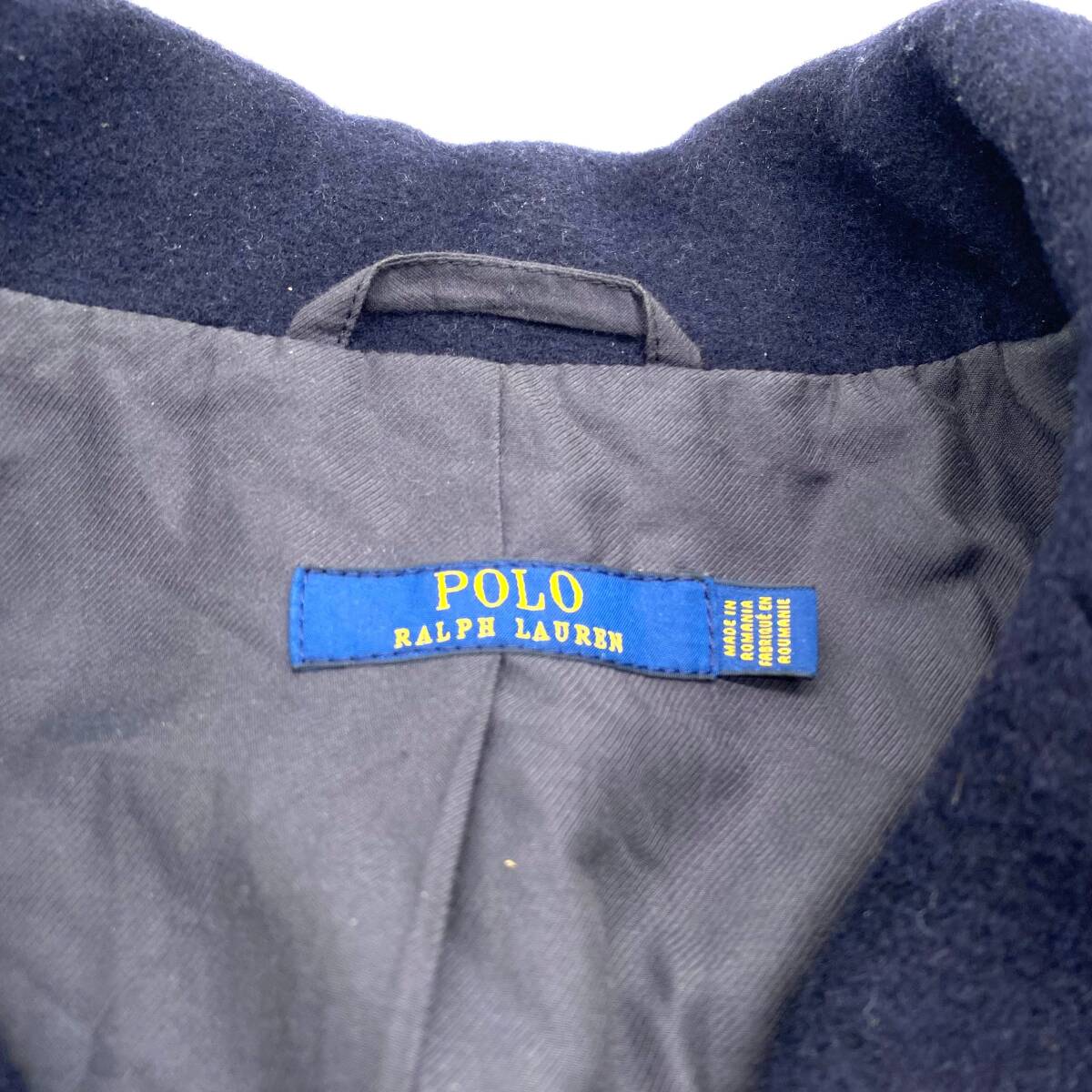 Polo Ralph Lauren Wool Pea Coat Navy / ポロラルフローレン ウール ピーコート ネイビー_画像4