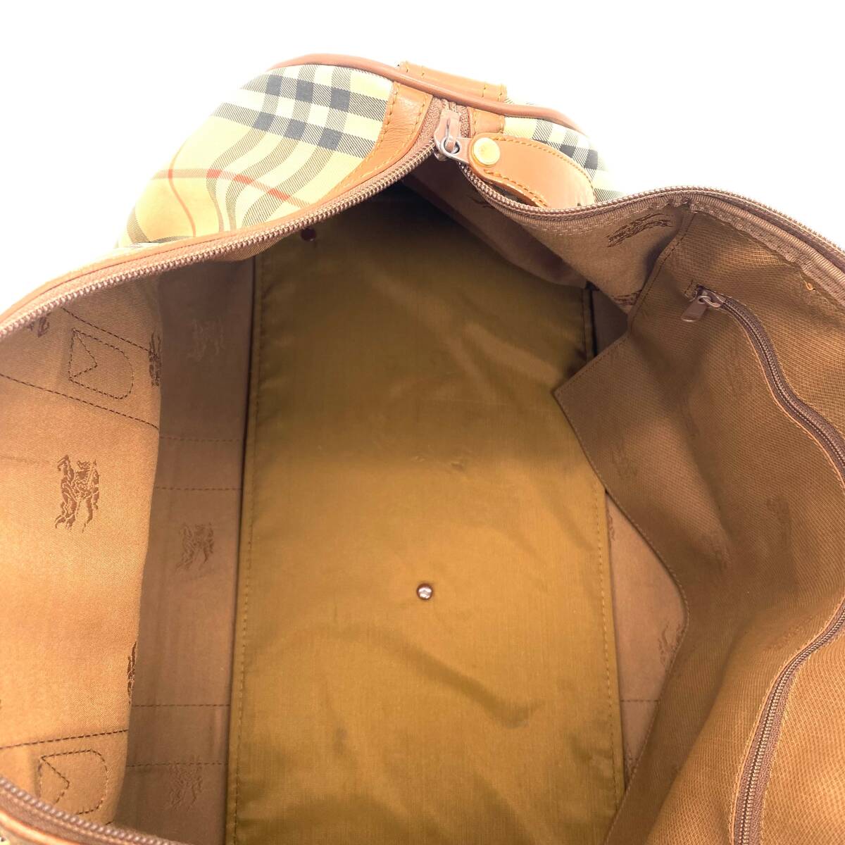 Vintage Burberrys Boston Bag Nova Check / ヴィンテージ バーバリー ボストンバッグ ノバチェック 旅行カバン_画像5