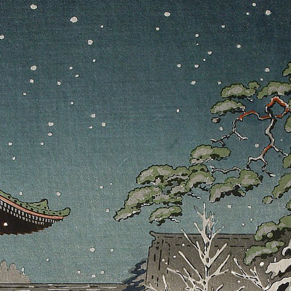 土屋光逸 版画 根津神社 昭和九年 39x26cm 原寸サイズ 複製 ◇新 土屋光逸 版画 根津神社 昭和九年 39x26cm 原寸サイズ 複製 ◇新