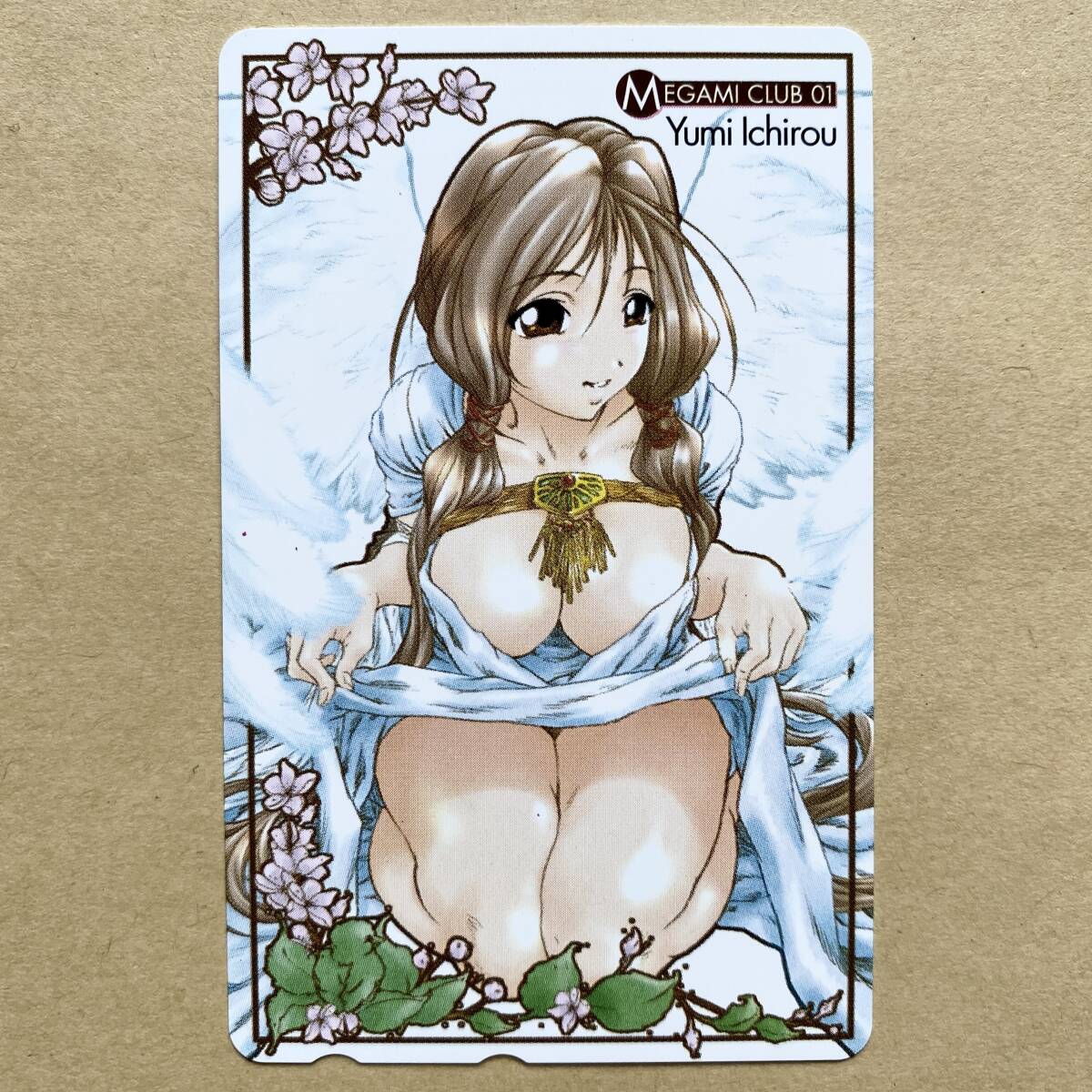 テレカ 50度 MEGAMI CLUB 01 友美イチロウ(Yumi Ichirou)