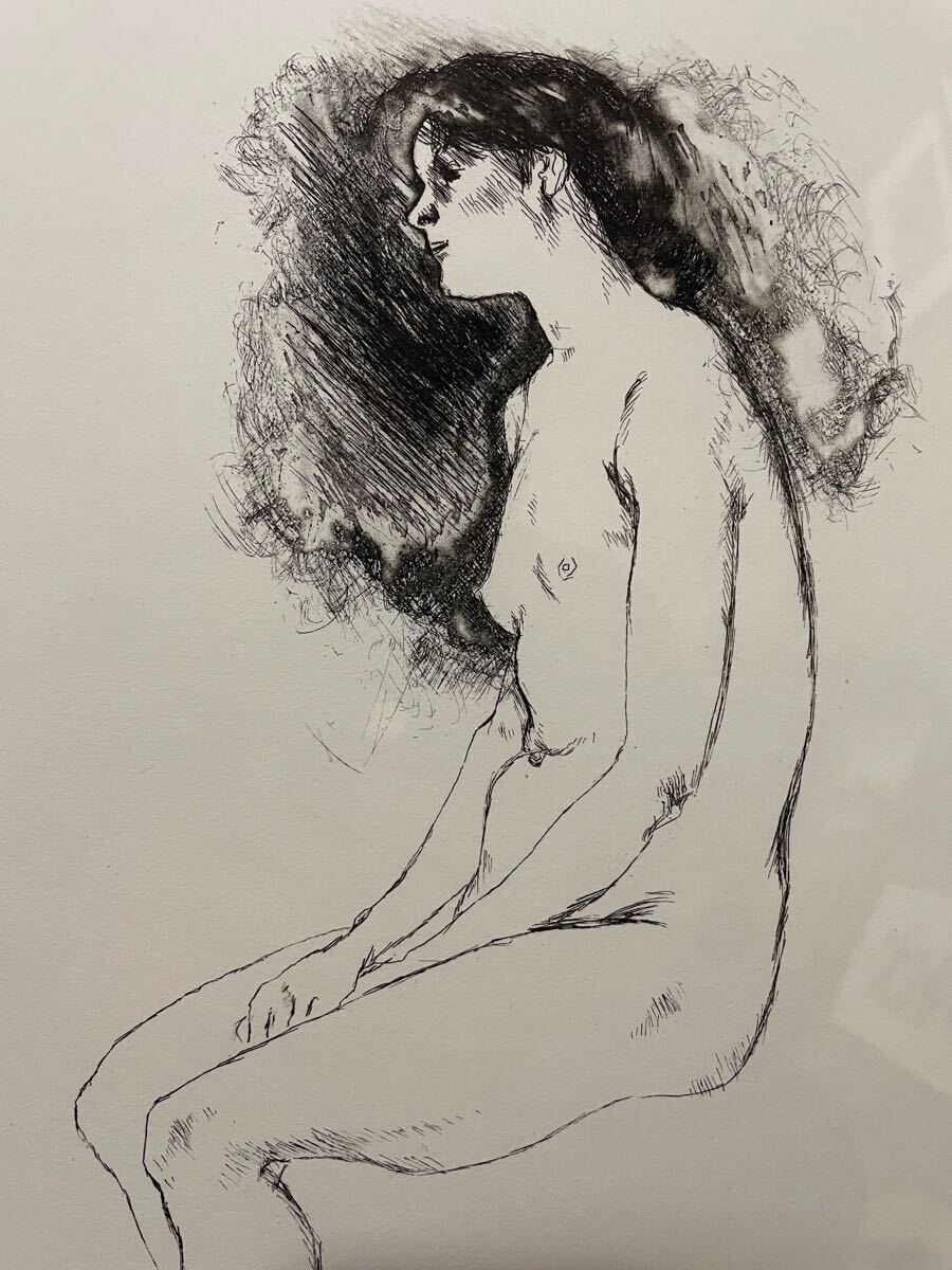 【真作保証】佐藤忠良「少女」エッチング 直筆サイン 125部限定 版画 絵画 Yahoo!オークション - 佐藤忠良『座 像』エッチング版画 83/95