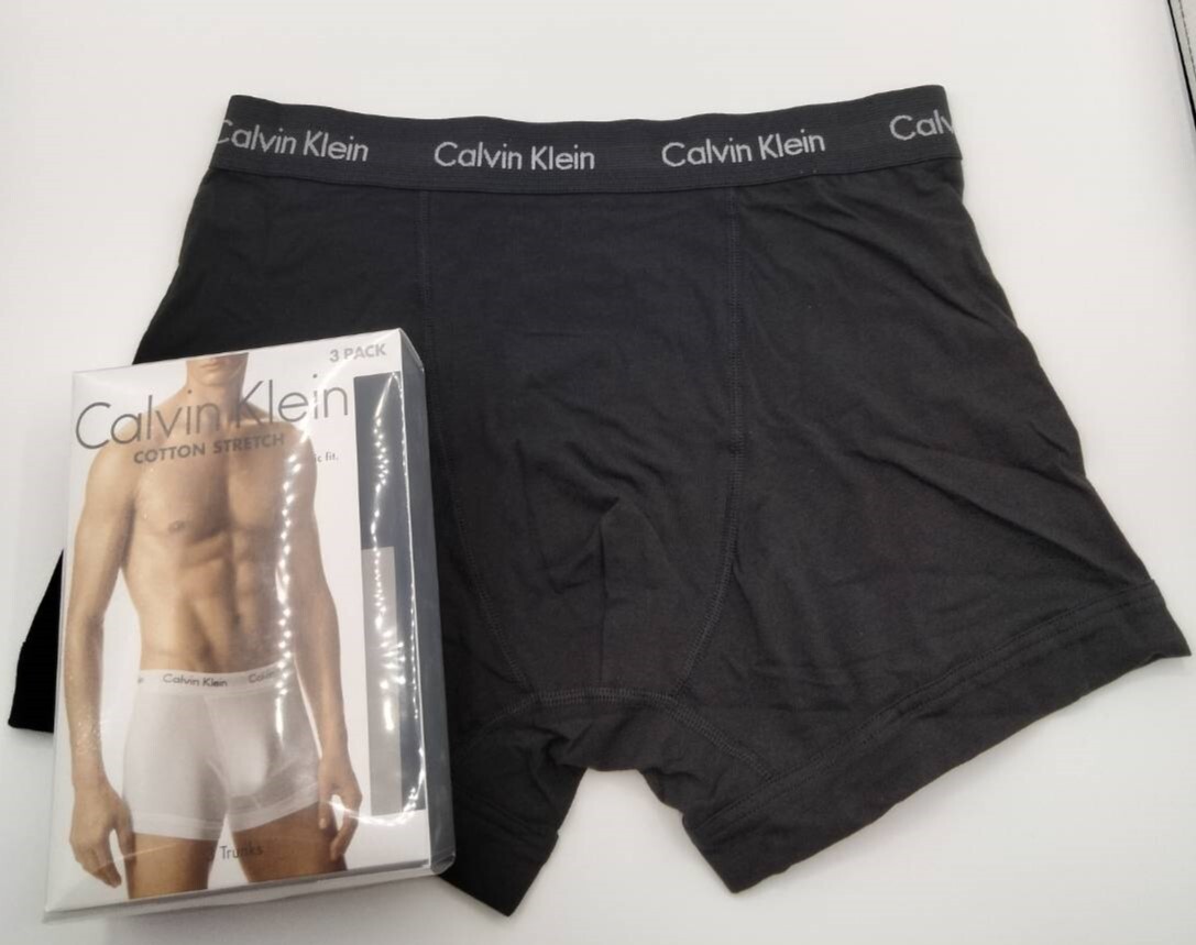 【Mサイズ】Calvin Klein(カルバンクライン) コットンストレッチ ボクサーパンツ 黒 1枚 メンズボクサーパンツ 男性下著 U2662