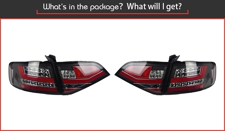  задние фонари AUDI Audi A4 B8 задний фонарь LED '09-'12 красный AKD