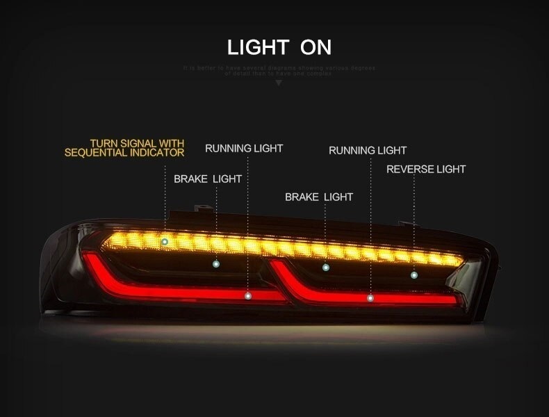 テールライト シボレー カマロ テールランプ LED '15-'19 スモーク AKD