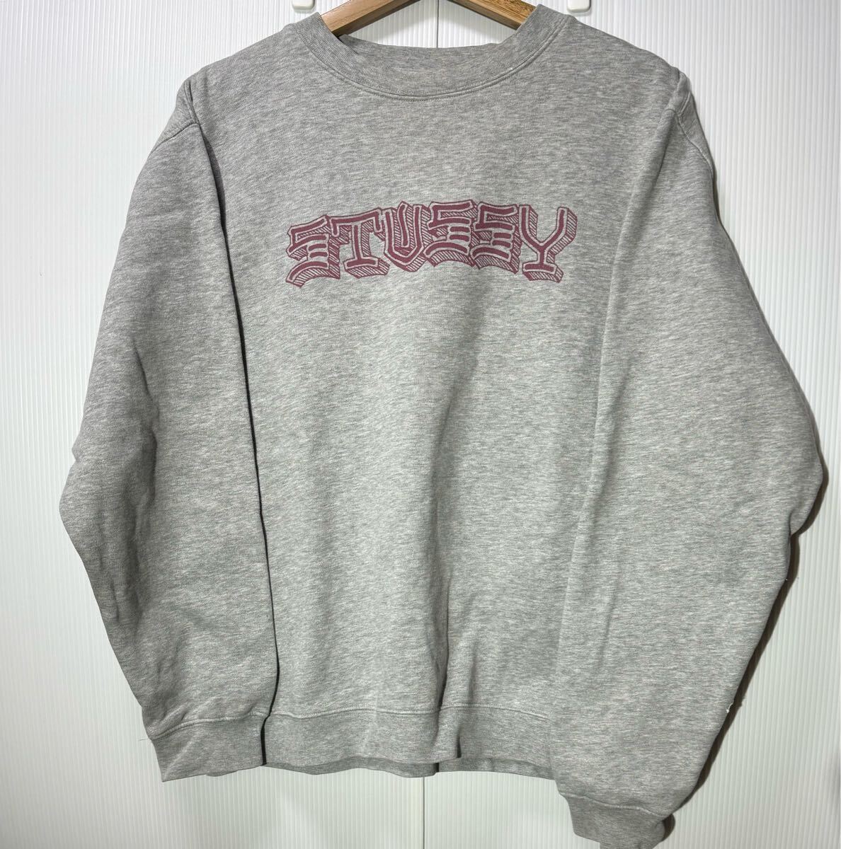 USA製 stussy ステューシートレーナー スウェット 90s L 白 USA製 stussy ステューシートレーナー スウェット 90s L 白