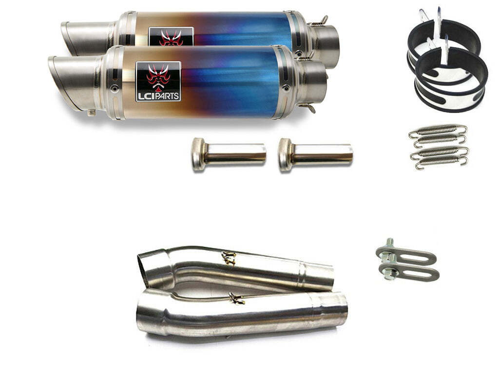 DUCATI SS900 SS1000DS SS800 1998-2006 LCIPARTS Short titanium slip-on глушитель 