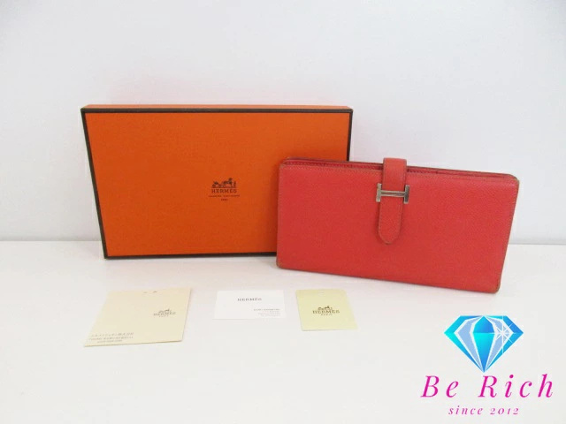 エルメス HERMES 二つ折り財布 長財布 ベアン スフレ 039785ck エルメス HERMES 二つ折り財布 長財布 ベアン スフレ 039785ck