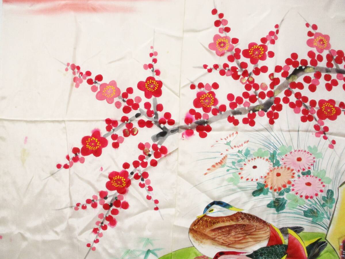 ジャムルK》 Qhc0423-126◇◇ 花嫁のれん 花嫁暖簾 3巾 鴛鴦 竹 ジャムルK》 Qhc0423-126◇◇ 花嫁のれん 花嫁暖簾 3巾 鴛鴦 竹